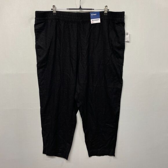 Old Navy Pants - NWT Old Navy Women High Rise Straight Ankle Pants Size 2X Linen Blend B352 -29
